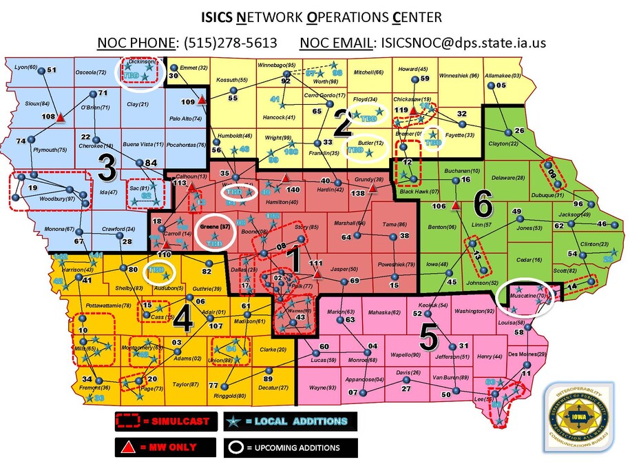 Iowa Statewide Interoperability Communications System (ISICS) Iowa